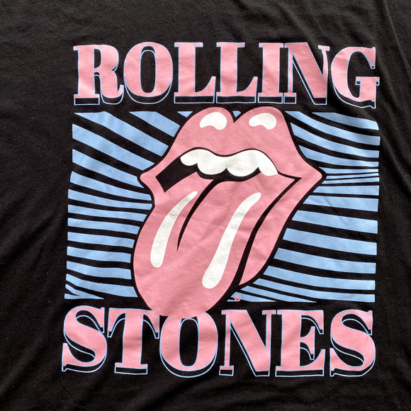 Rolling Stones Womens T Shirt Top Size XXL Tongue Out Band Concert Graphic Logo - Picture 2 of 6